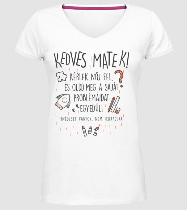  minta fehér pólón